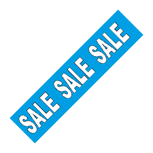 Sale banner sticker WSU004 blauw