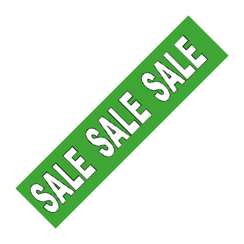 Sale banner sticker WSU004 groen
