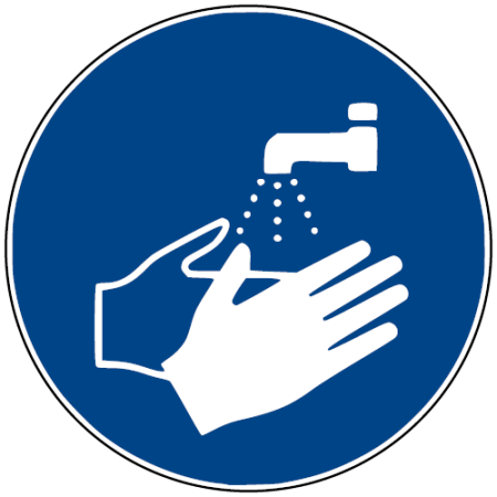 Handen wassen verplicht P-M011