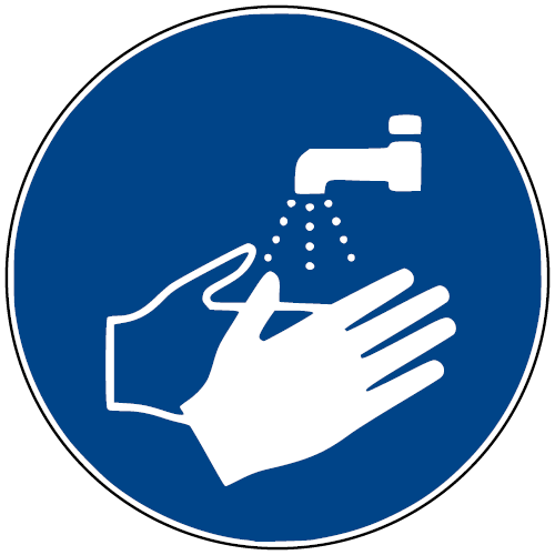 Handen wassen verplicht P-M011