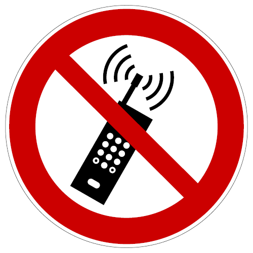 Gebruik mobiele telefoon verboden P-P013