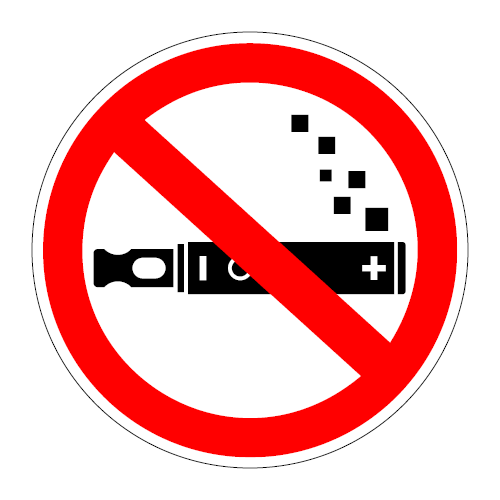 Roken e-sigaret verboden P-P002-1
