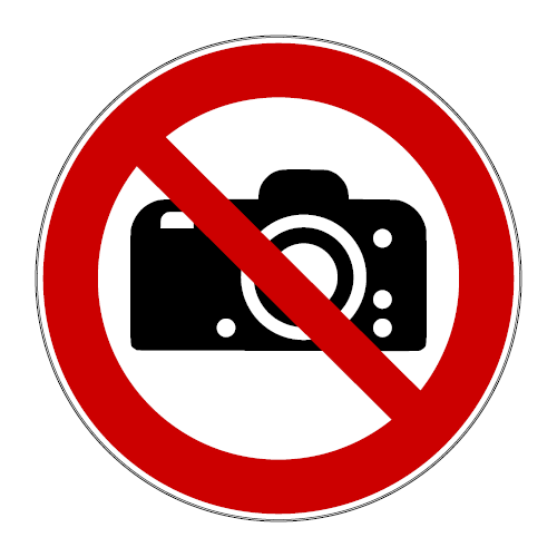 Verboden te fotograferen P-P029