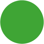 sticker rond groen
