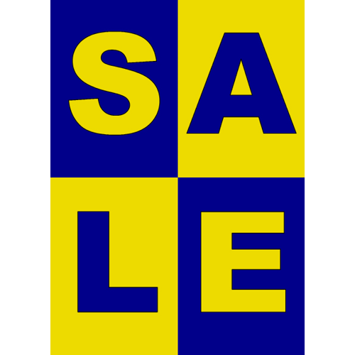 Sale - WPU011 blauw-geel