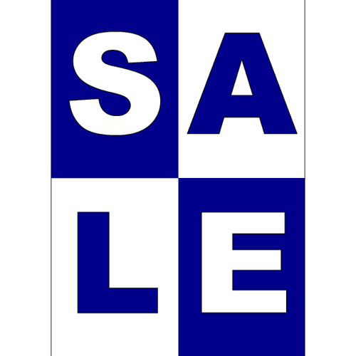 Sale - WPU011 blauw-wit