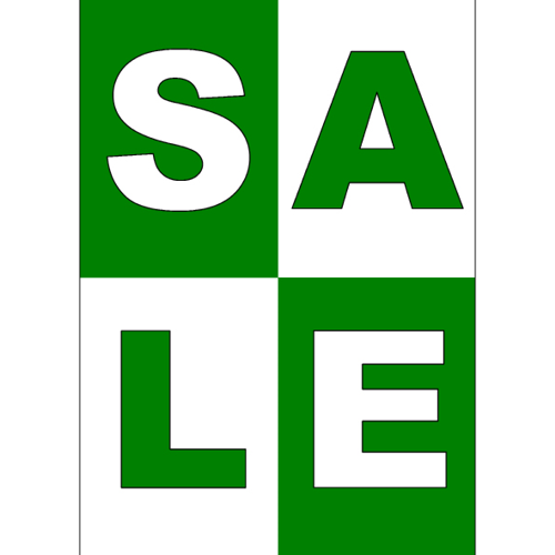 Sale - WPU011 groen-wit