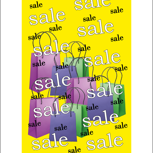 poster sale met tassen WPU014